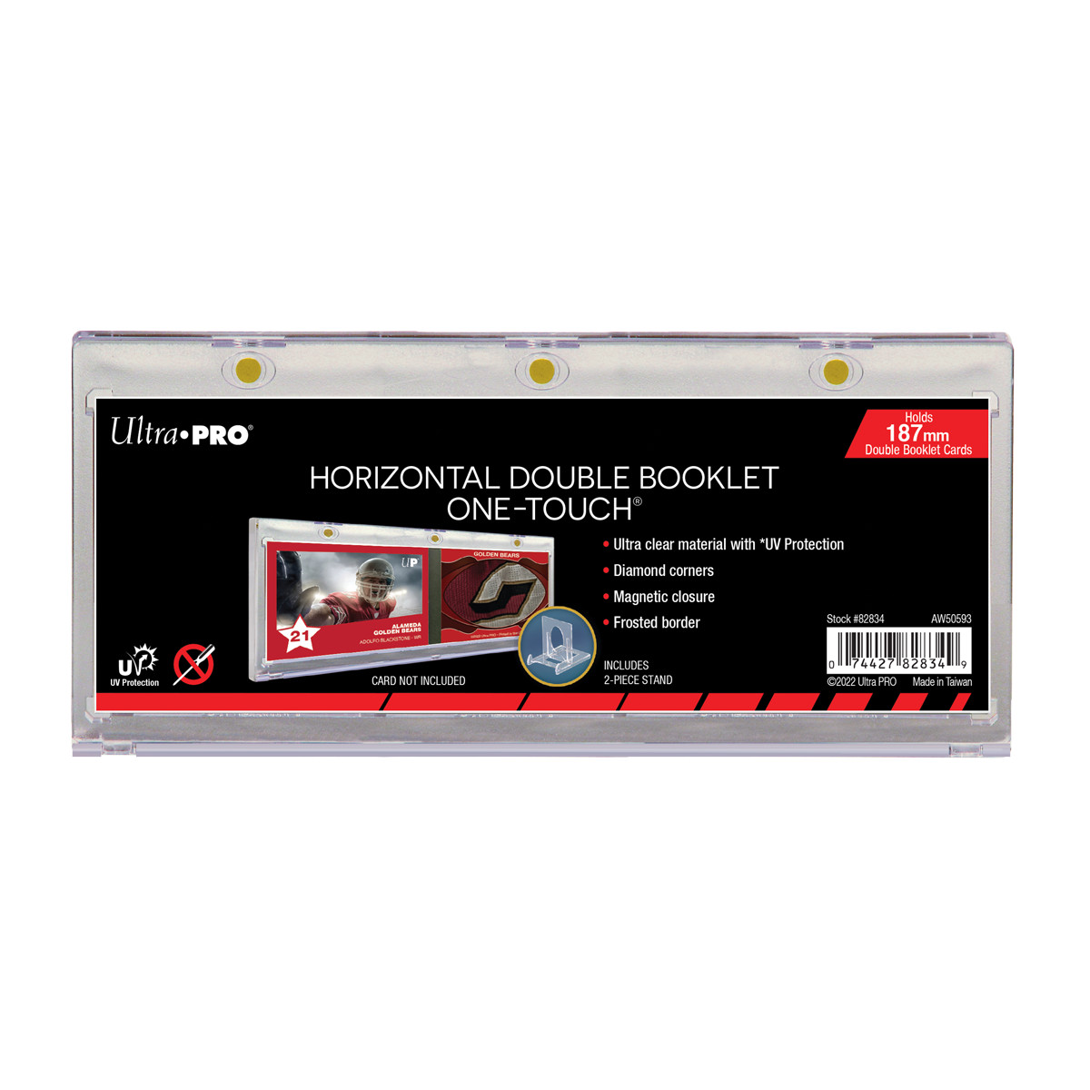Ultra PRO 187mm Horizontal Double Booklet One Touch Magnetic Card Holder Storage
