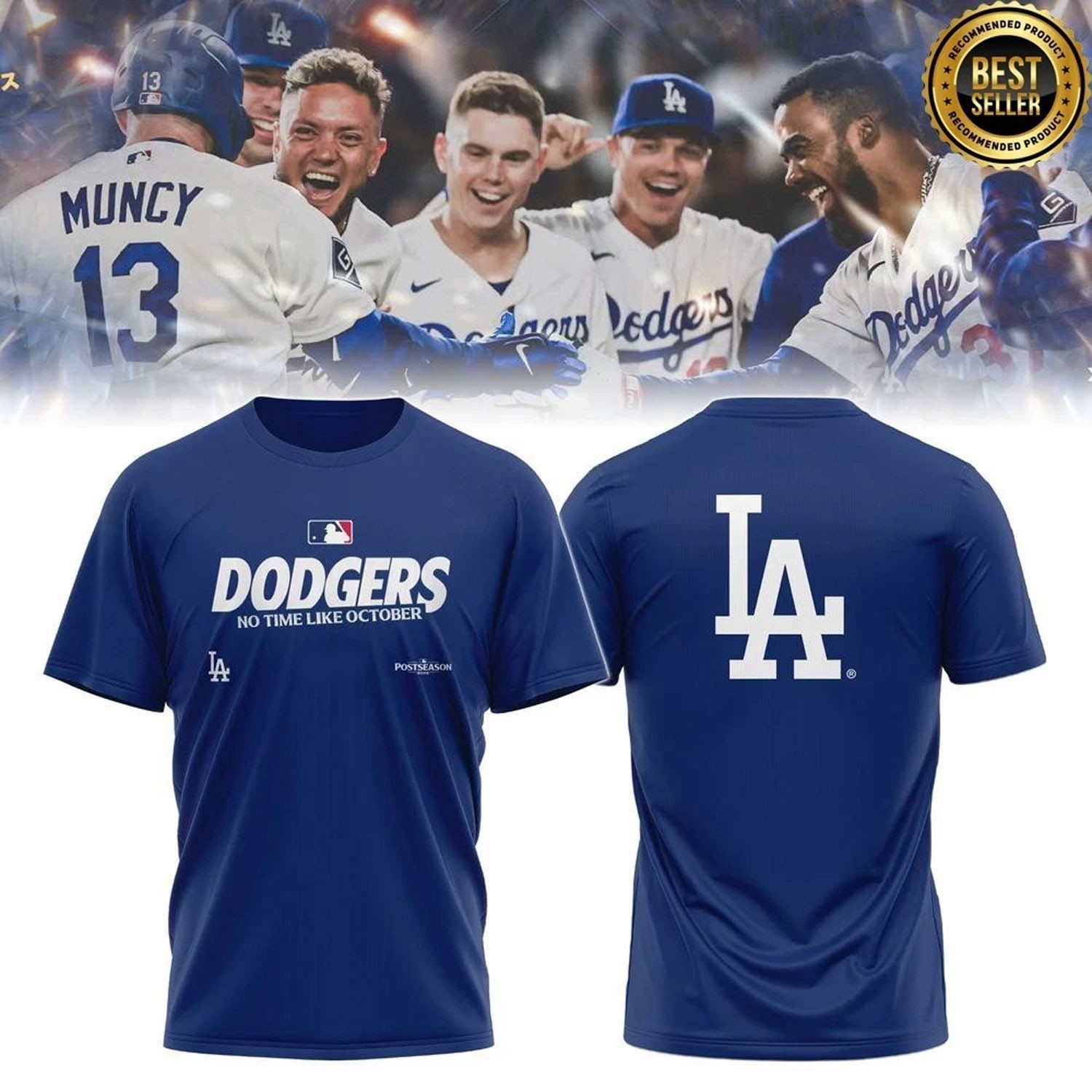 HOT LA Dodger$ 2026 Postseason Clinched Royal Blue T-Shirt HOT LA Dodger$ 2026 Postseason Clinched Royal Blue T-Shirt