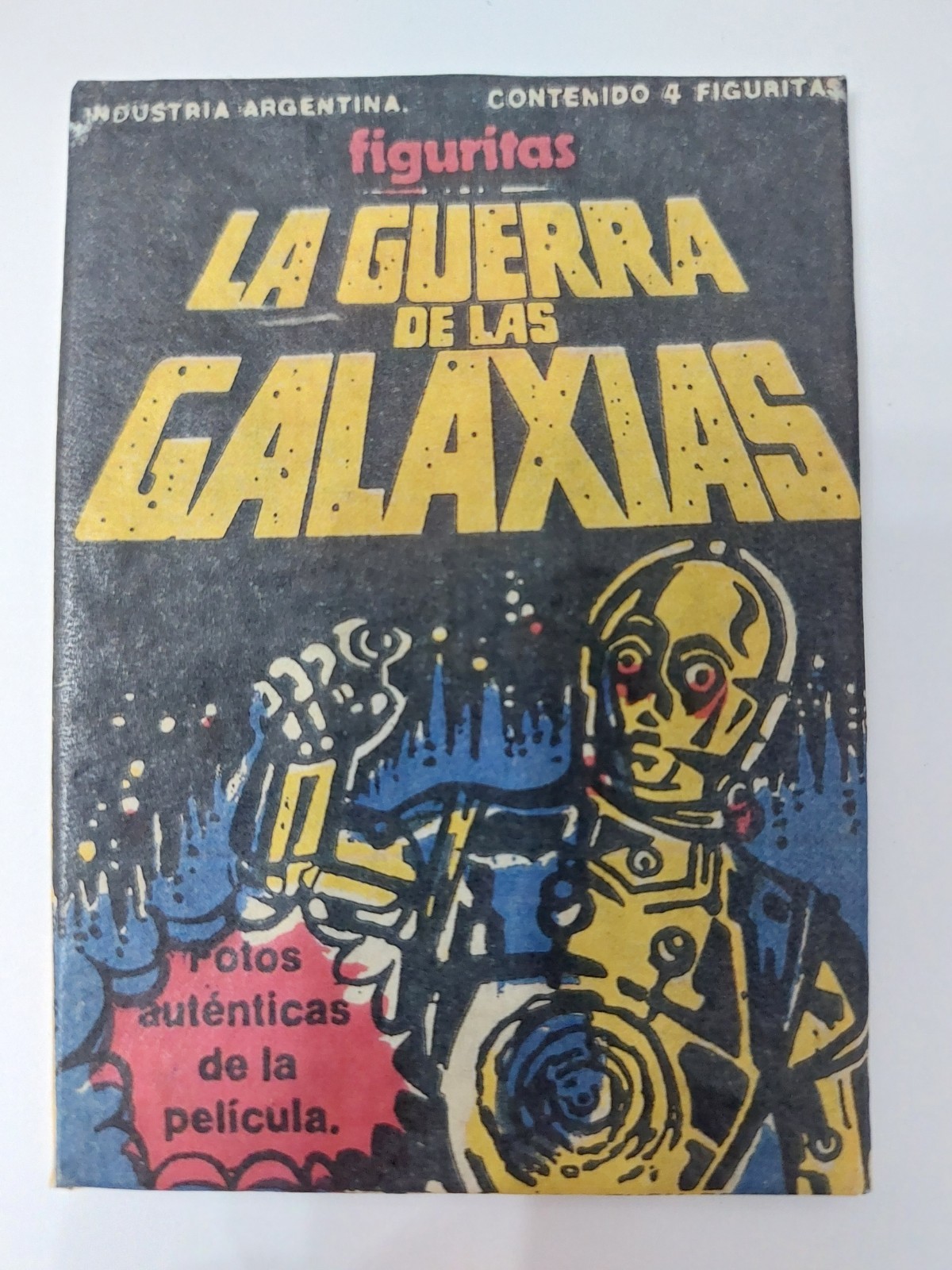 1977 Bootleg, Argentina Star Wars Sealed Pack, Rectangular Stani Sticker RARE
