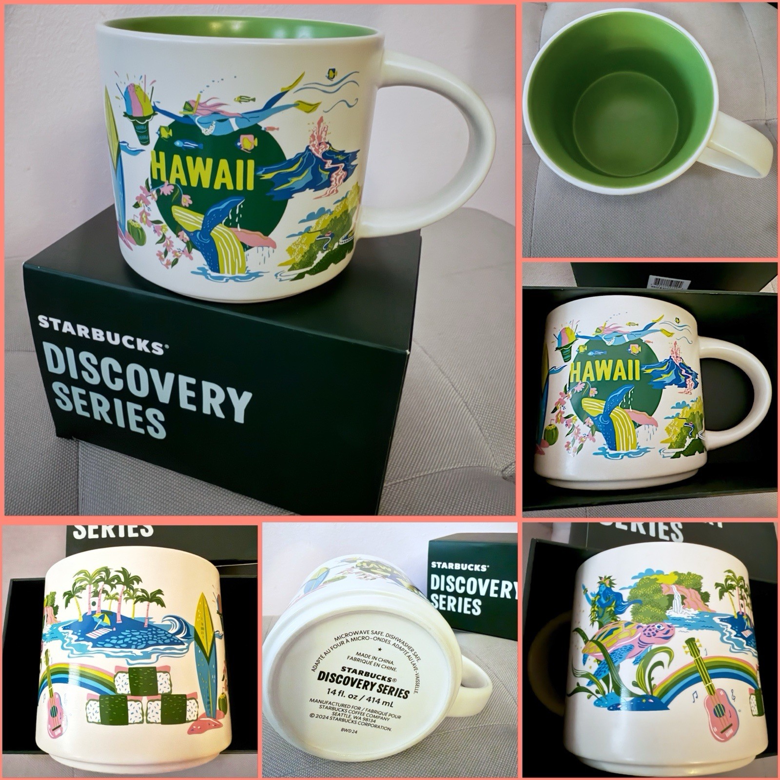 New Starbucks Hawaii Discovery Series Collection Mug Exclusive Aloha 14oz 414 mL