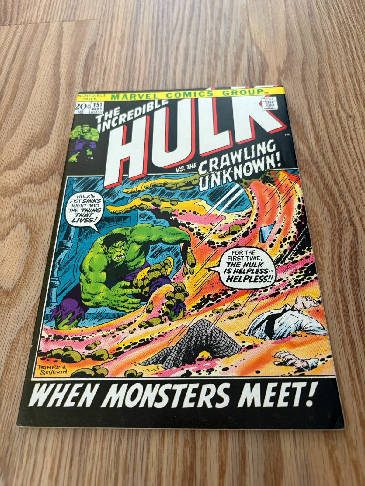 Incredible Hulk 151 VF+ 8.5 High Grade Doc Samson General Ross 1972 Incredible Hulk 151 VF+ 8.5 High Grade Doc Samson General Ross 1972