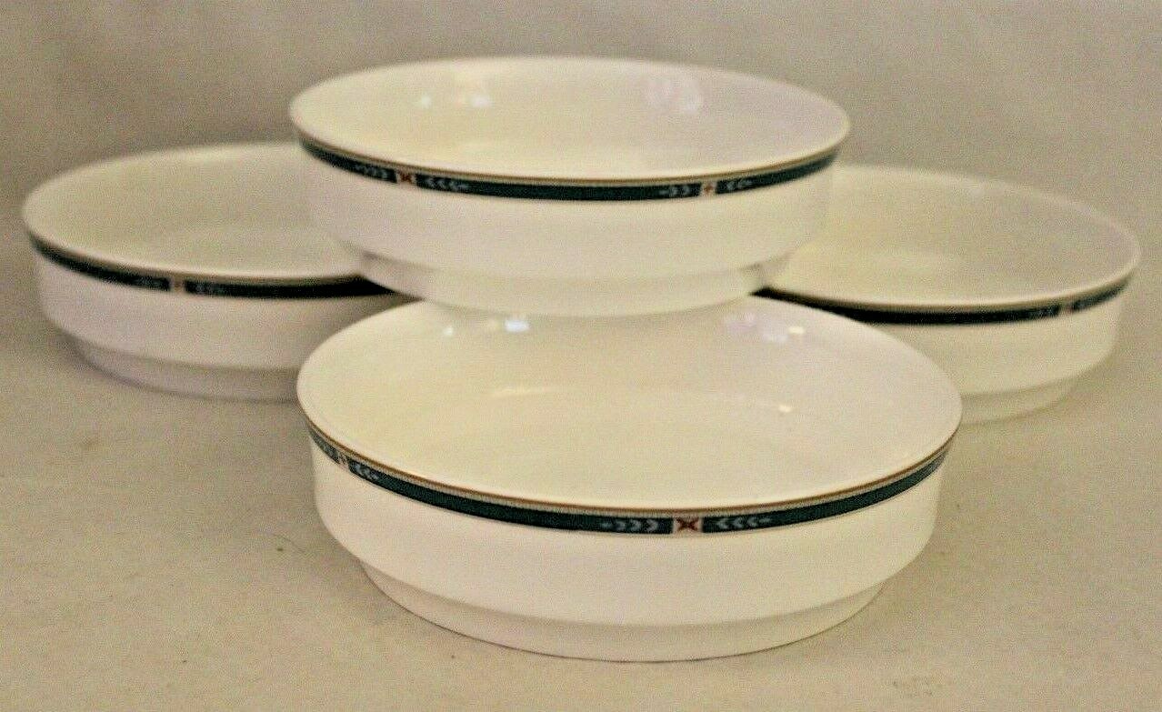 Lenox Lake Shore Coupe Soup / Cereal Bowls Set of Four Discontinued 1992 Lenox Lake Shore Coupe Soup / Cereal Bowls Set of Four Discontinued 1992