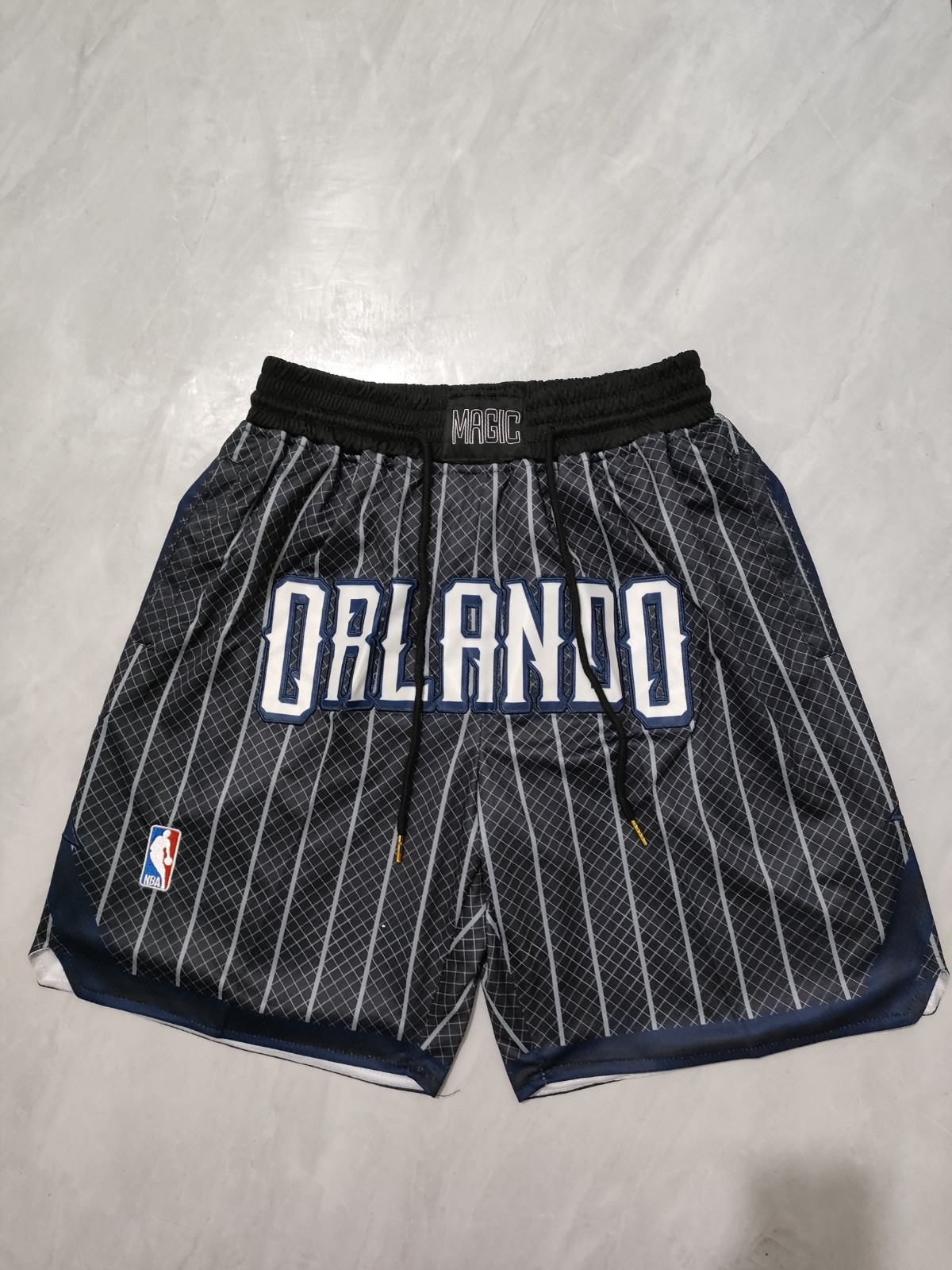Orlando Magic Swing Men Black Stitched Pocket Basketball Shorts