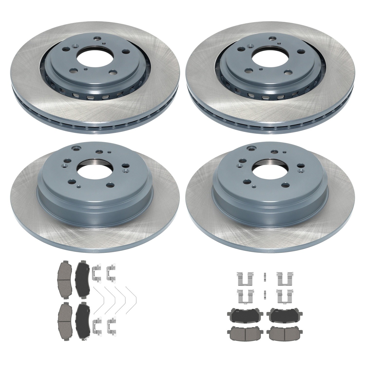 DuraGo Front Rear Rotors Wagner ThermoQuiet Ceramic Brake Pad Kit for Odyssey V6