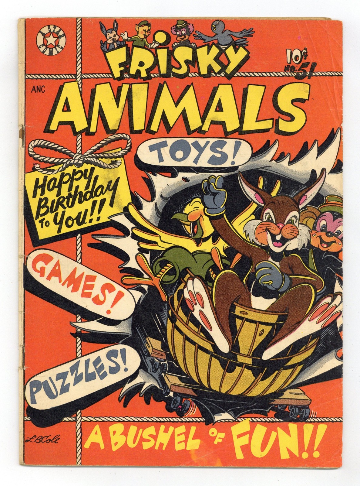 Frisky Animals #51 PR 0.5 1952