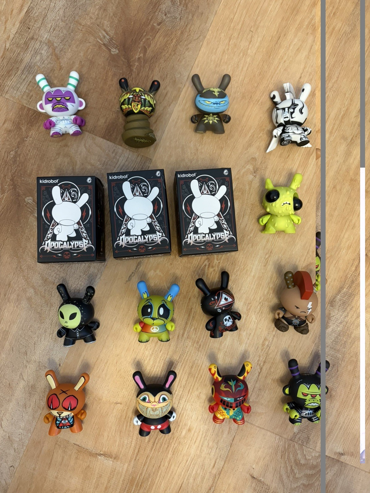 Kidrobot Dunny Apocalypse Series Vinyl Figures Mixed Lot 10+ w/ Opened Box