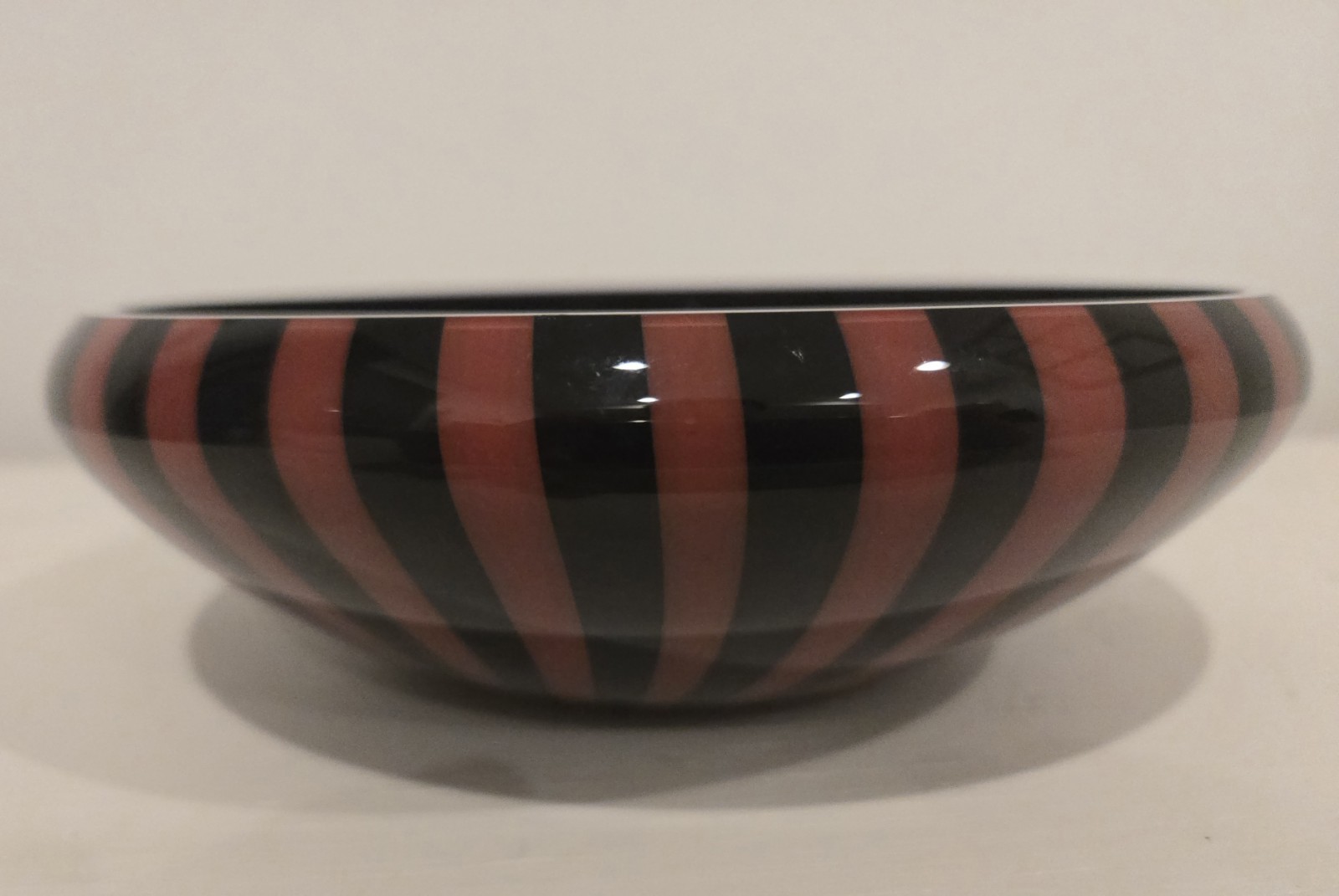 Lino Tagliapietra Murano Art Glass Bowl Engraved Signature