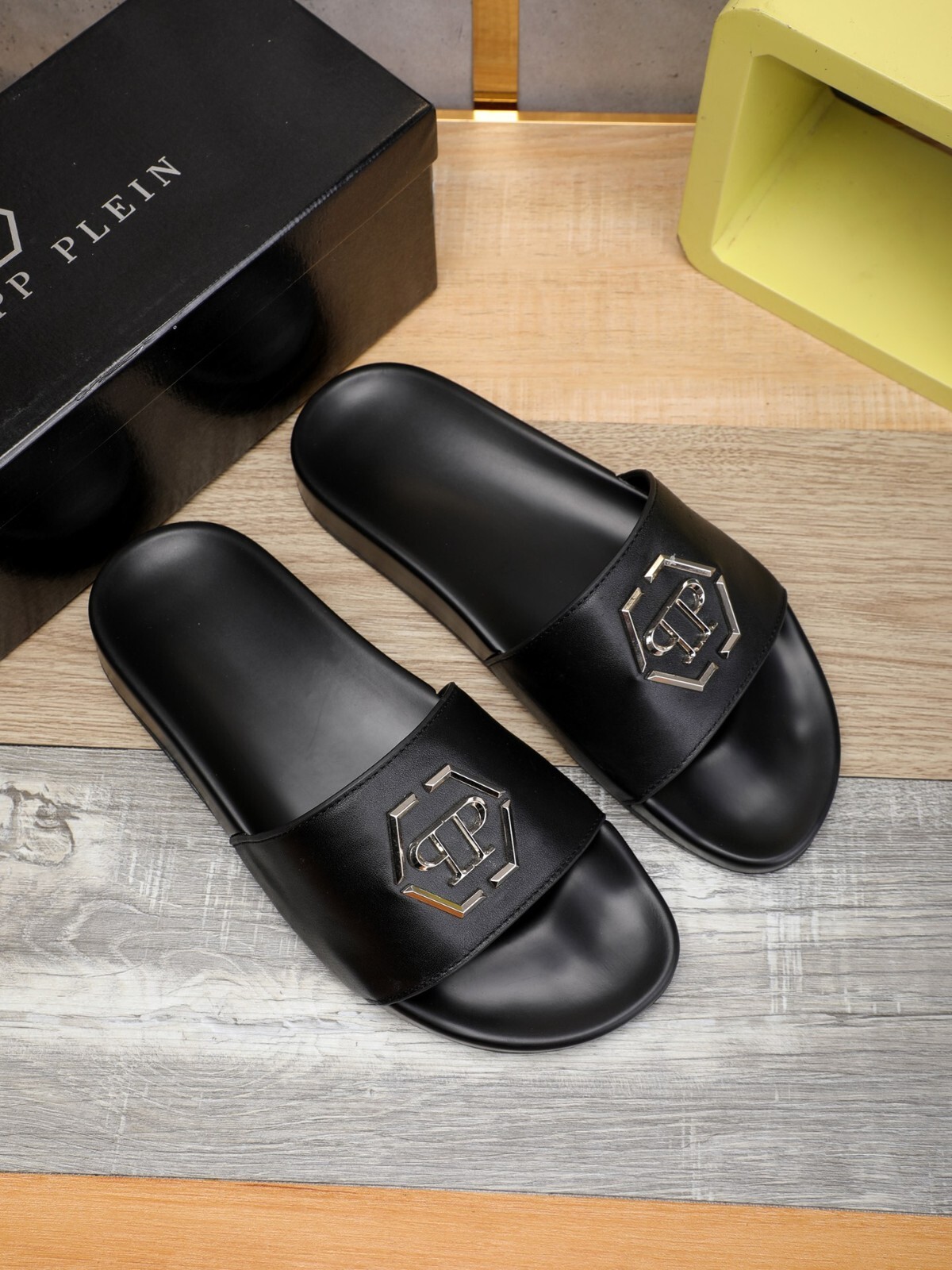 SEA SHOES POOL SLIPPERS PHILIP PLEIN PHILIPP SHOES OPEN SHOE SLIPPERS