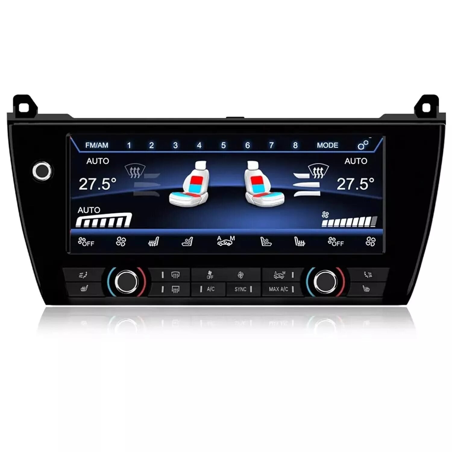 10.25'' Digital AC Heater Climate Radio Control Panel For BMW 5 M5 F10 F11 11-16