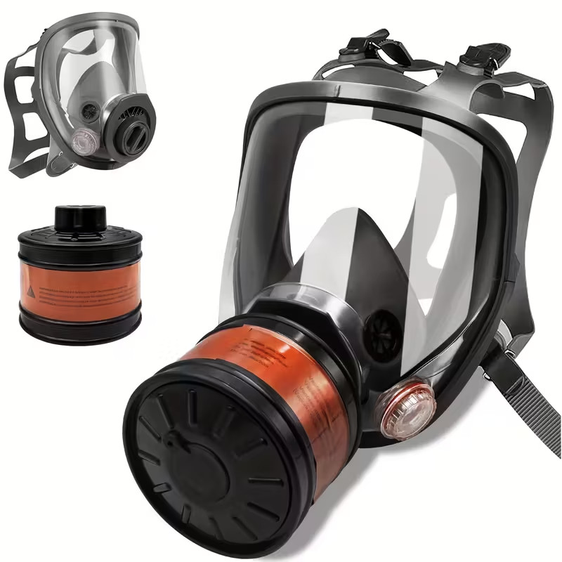 Emergency Gas Mask for Civil Defense – Full Face Respirator w/ Filter Mask