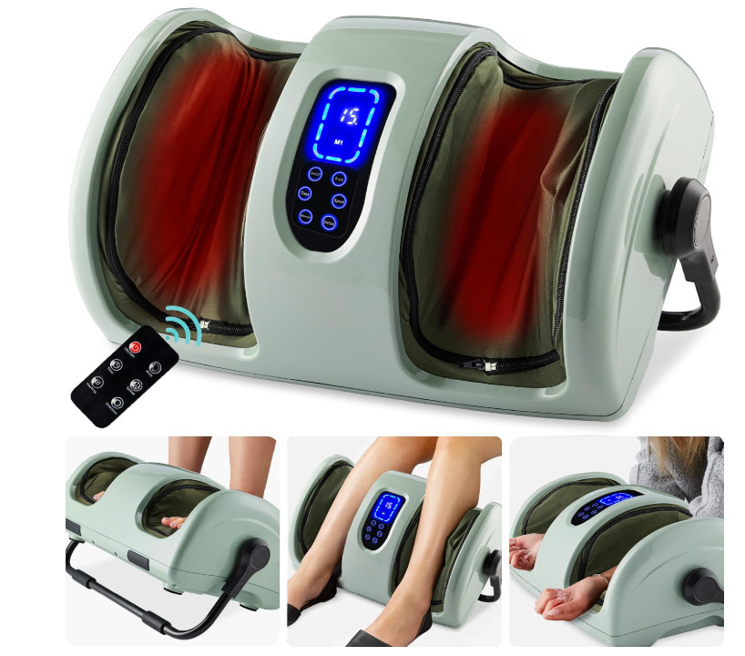 Foot Calf Massager Shiatsu Kneading Heated 360° Adjustable Handle LED Screen Foot Calf Massager Shiatsu Kneading Heated 360° Adjustable Handle LED Screen