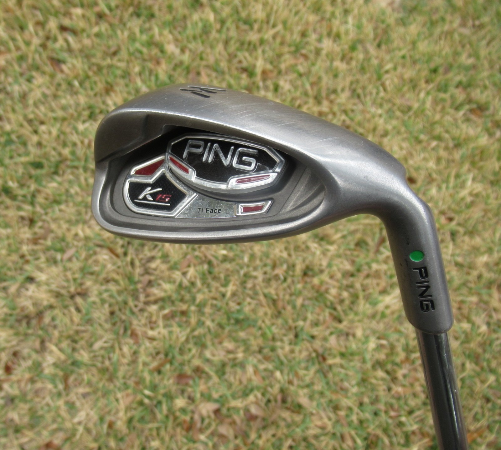 PING K15 PITCHING WEDGE, Green Dot  PING Ti-Face Regular Flex  Steel 35.75” RH