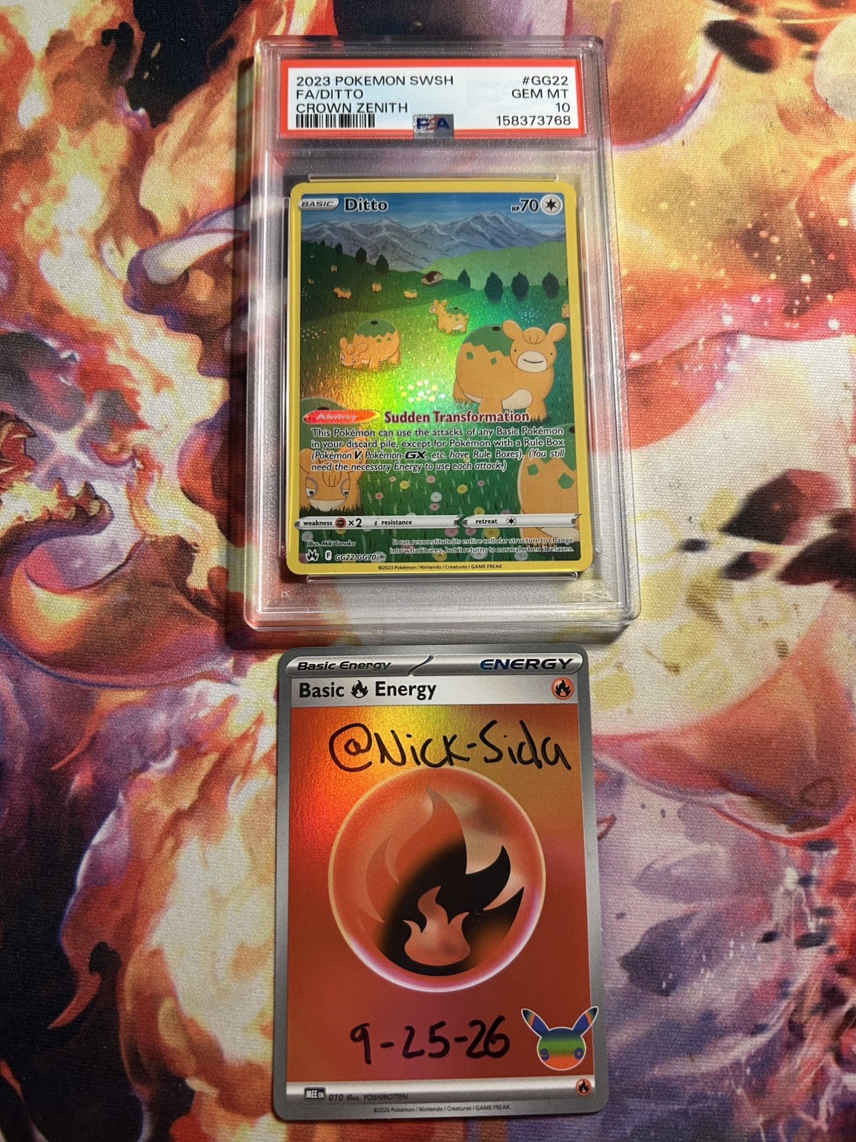 PSA 10 DITTO GG22/GG70 2023 POKEMON SWORD & SHIELD CROWN ZENITH FULL ART