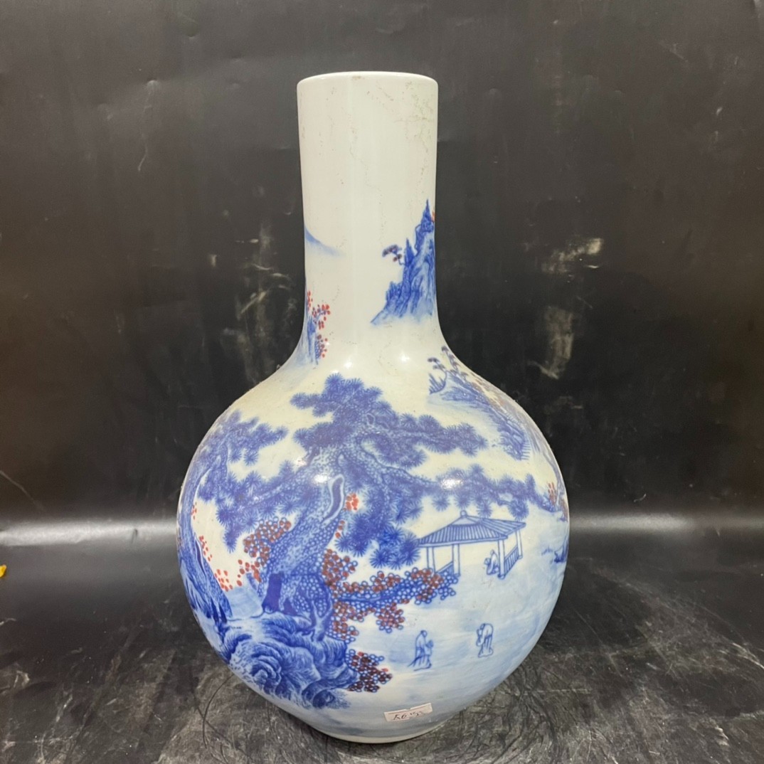 Chinese Qing Dynasty Rare Fine Porcelain Vase Marked fengshui Ornament