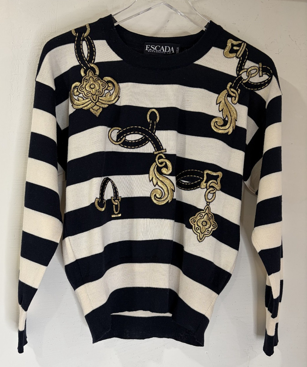 Vtg ESCADA Sweater EU Sz 34 Bust 39\ Vtg ESCADA Sweater EU Sz 34 Bust 39\