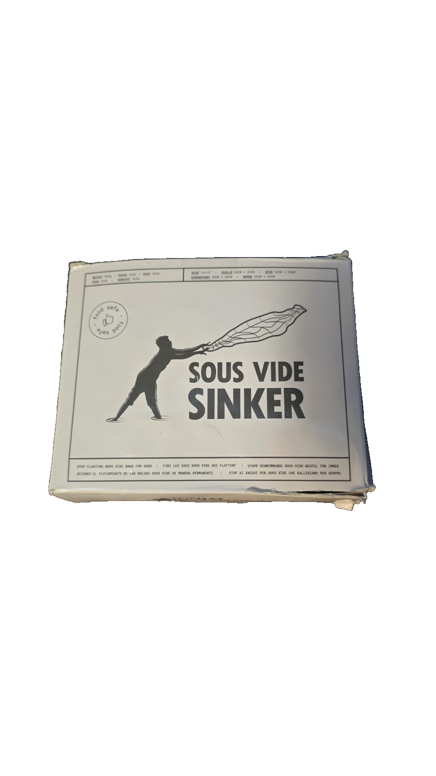 Sous Vide Sinkers 1.2 LB – Stainless Steel Weights w/ Clips Food Grade