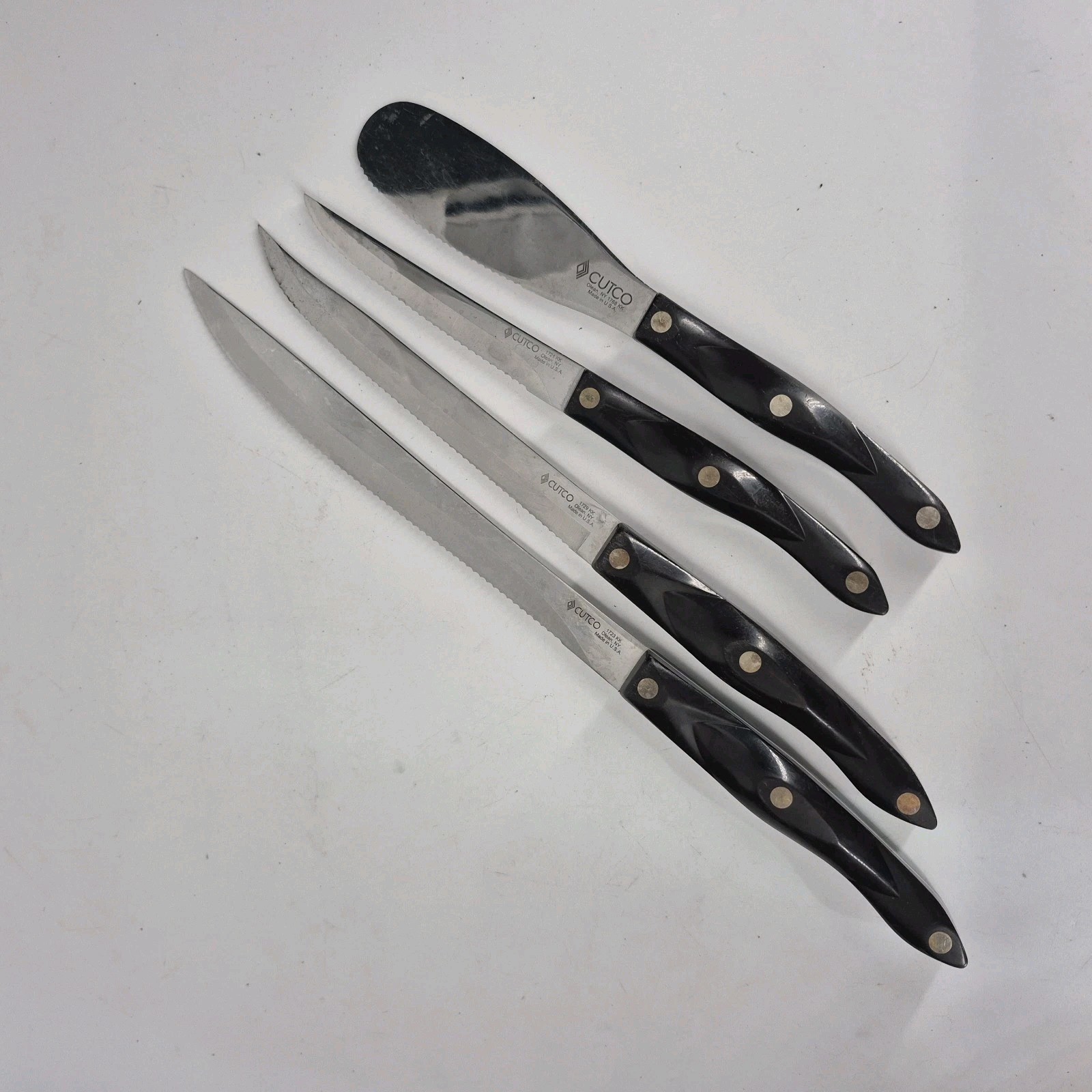 Cutco 1721, 1768, 1729, 1723, KK Brown Handle Swirl 14\ Cutco 1721, 1768, 1729, 1723, KK Brown Handle Swirl 14\