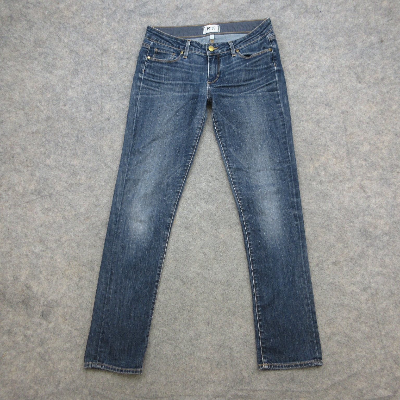 PAIGE Jimmy Jimmy Skinny Jeans Women\'s Blue Wash Size 27 Stretch Denim PAIGE Jimmy Jimmy Skinny Jeans Women\'s Blue Wash Size 27 Stretch Denim