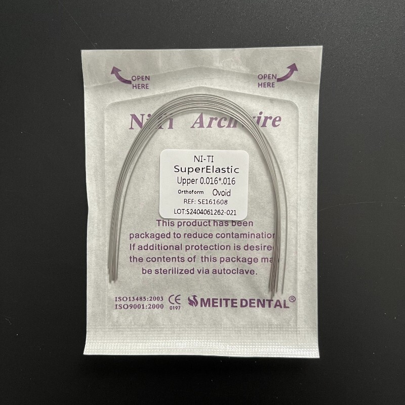 5Packs 50Pcs Dental Orthodontic Arch Wires Super Elastic Niti Rectangular Ovoid
