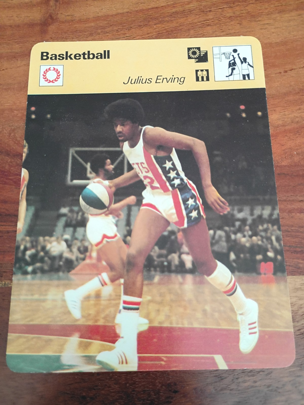 1977-79 SPORTSCASTER BASKETBALL #03-15 JULIUS ERVING Nets - Lausanne B back 1977-79 SPORTSCASTER BASKETBALL #03-15 JULIUS ERVING Nets - Lausanne B back