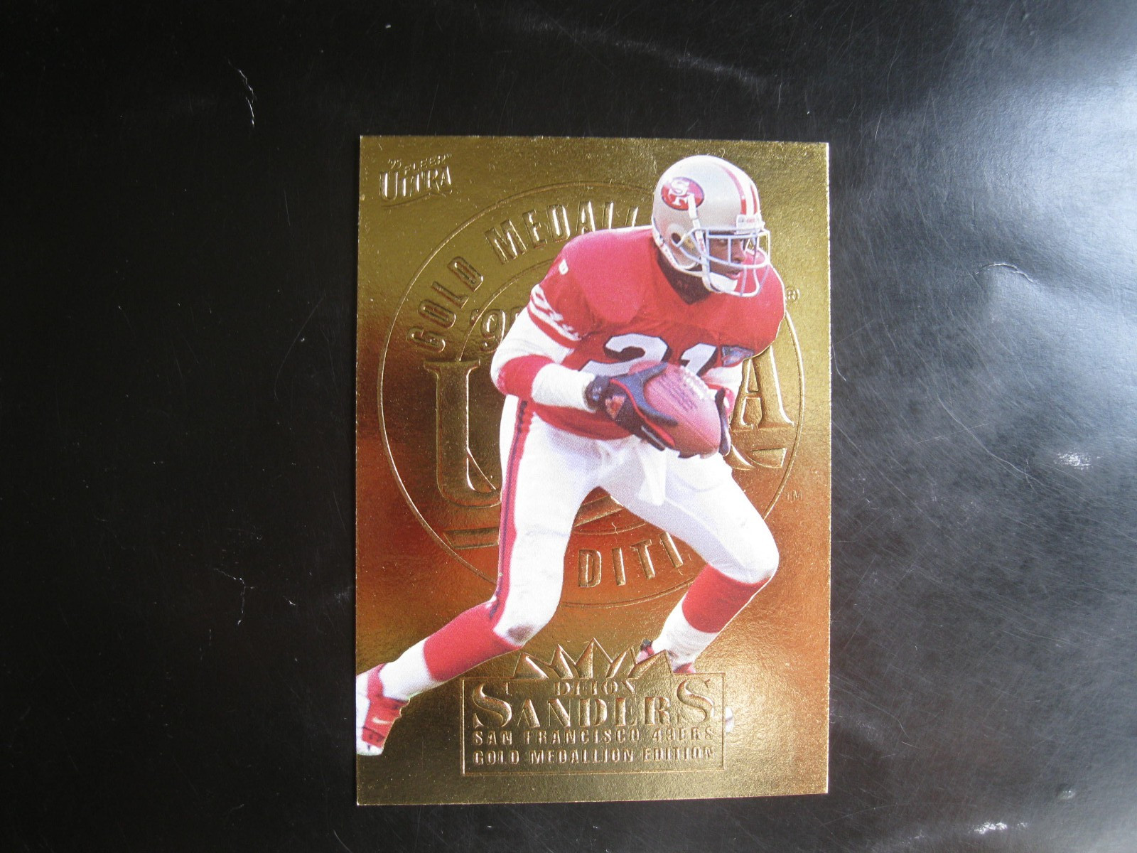 1995 Fleer Ultra Gold Medallion # 302 Deion Sanders San Francisco 49ers NM 1995 Fleer Ultra Gold Medallion # 302 Deion Sanders San Francisco 49ers NM