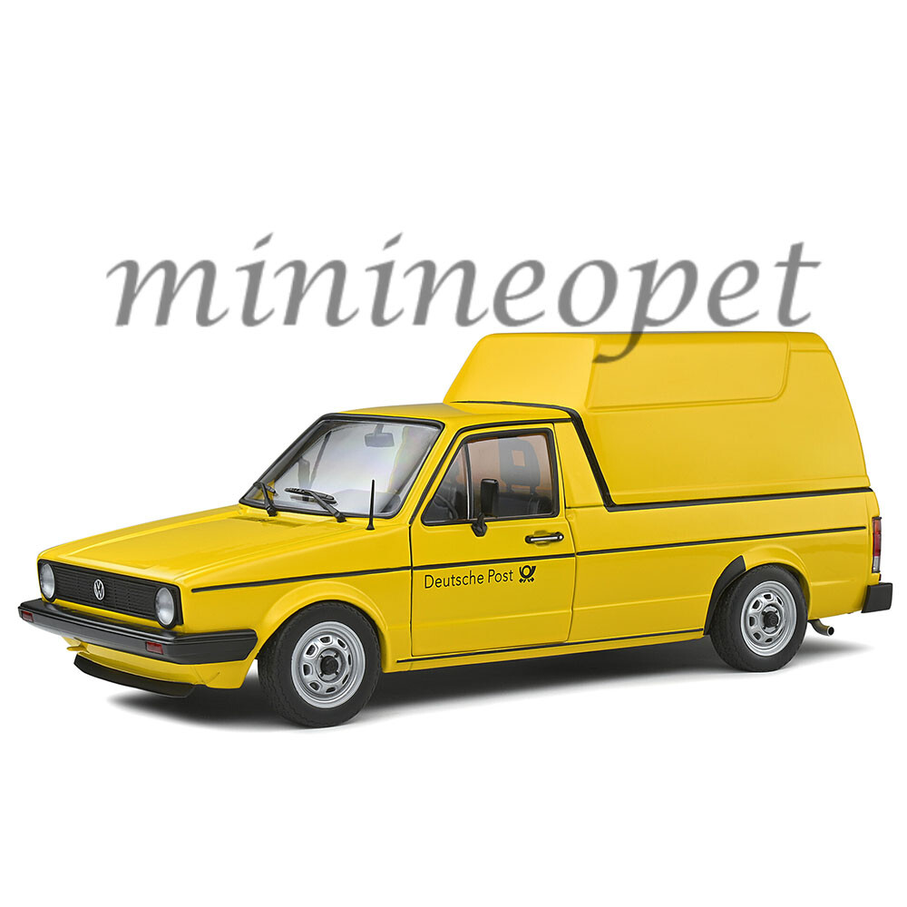 SOLIDO 1992 VW VOLKSWAGEN CADDY MK.1 DEUTSCHE GERMAN POST 1/18 YELLOW S1803505