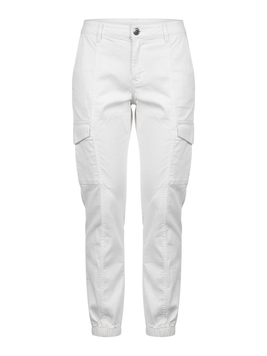 Sanctuary White Cargo Jogger Pants Womens Size 27 Elastic Cuffs & Pockets