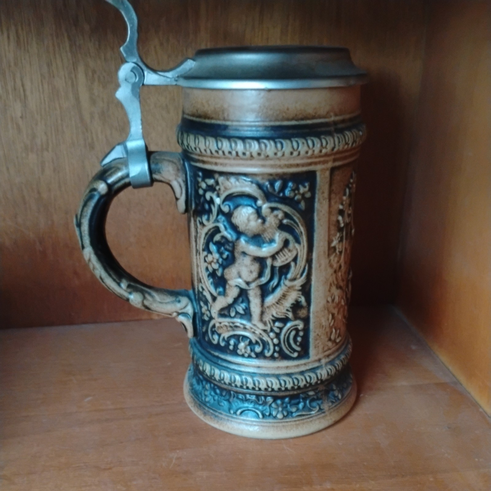Vintage Old Gerz W. Germany Heavy Lidded Beer Stein Mug Vintage Old Gerz W. Germany Heavy Lidded Beer Stein Mug