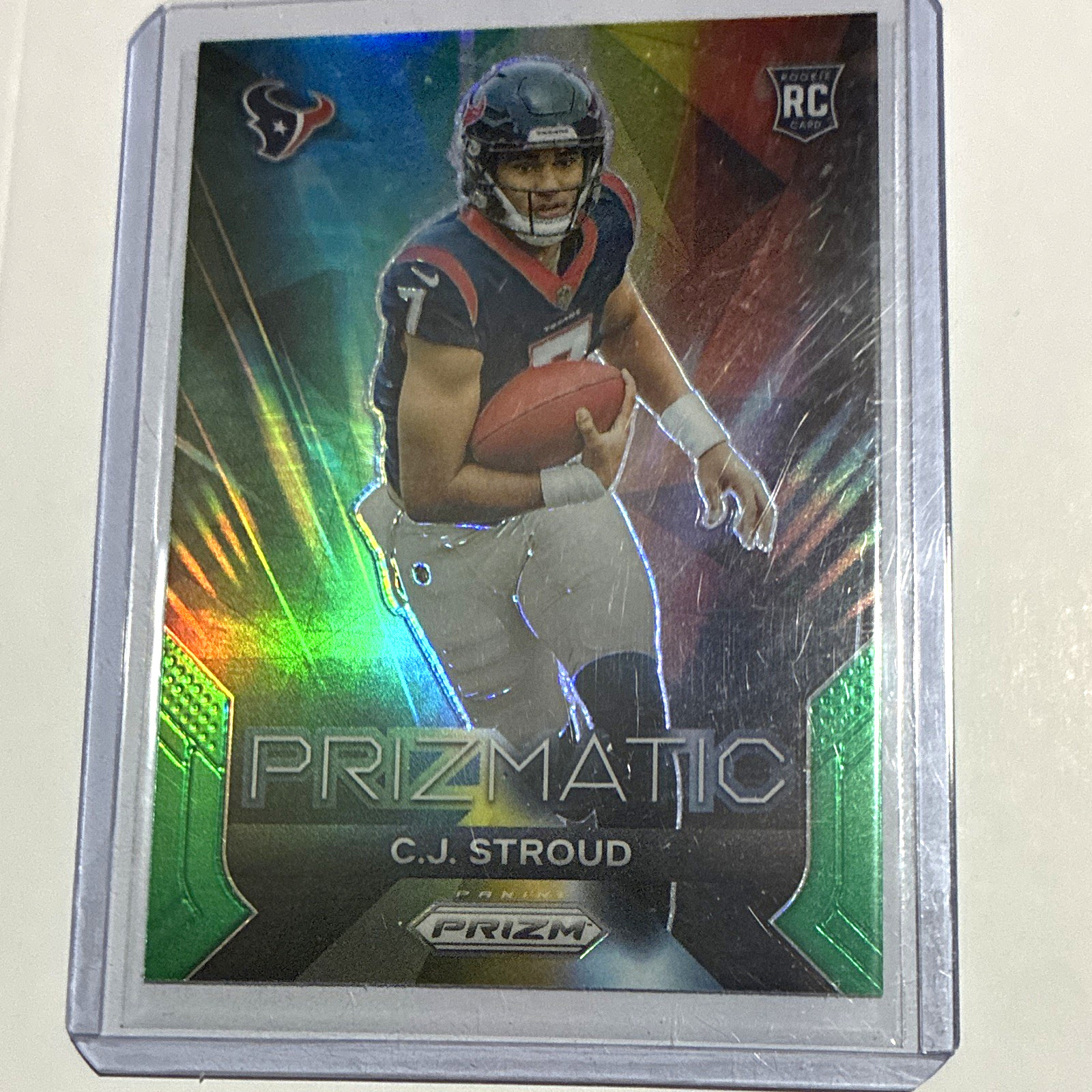 Panini 2023 Prizm Prizmatic Green Prizm C.J. Stroud Rookie Texans #6