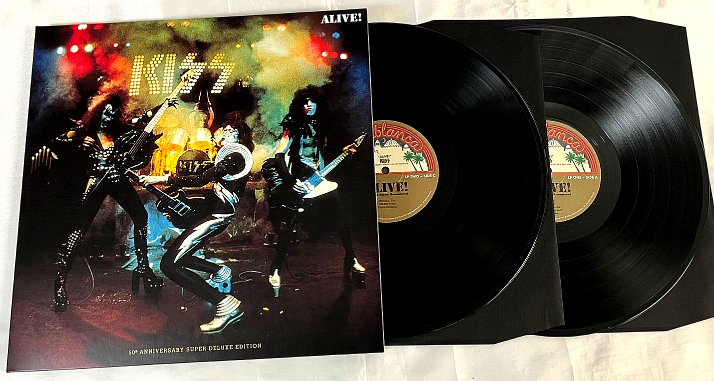 KISS - Alive - Remastered 2XLP 50th Anniversary Super Deluxe Box Set Ace New