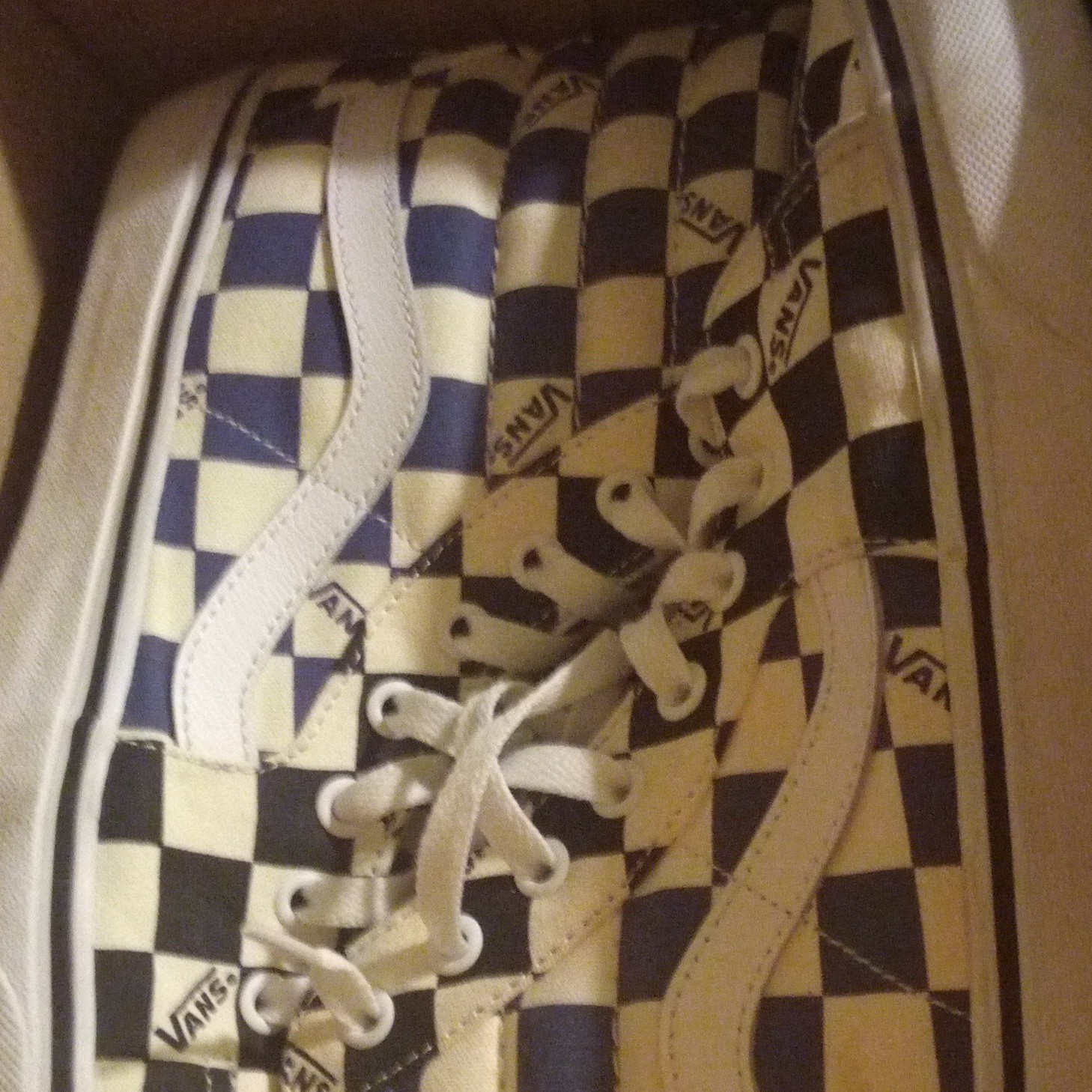 VANS SK8-HI REISSUE PRO SUPREME CHECKERS BLACK CREAM WHITE CDG VN0A38Z3JLW OG 12
