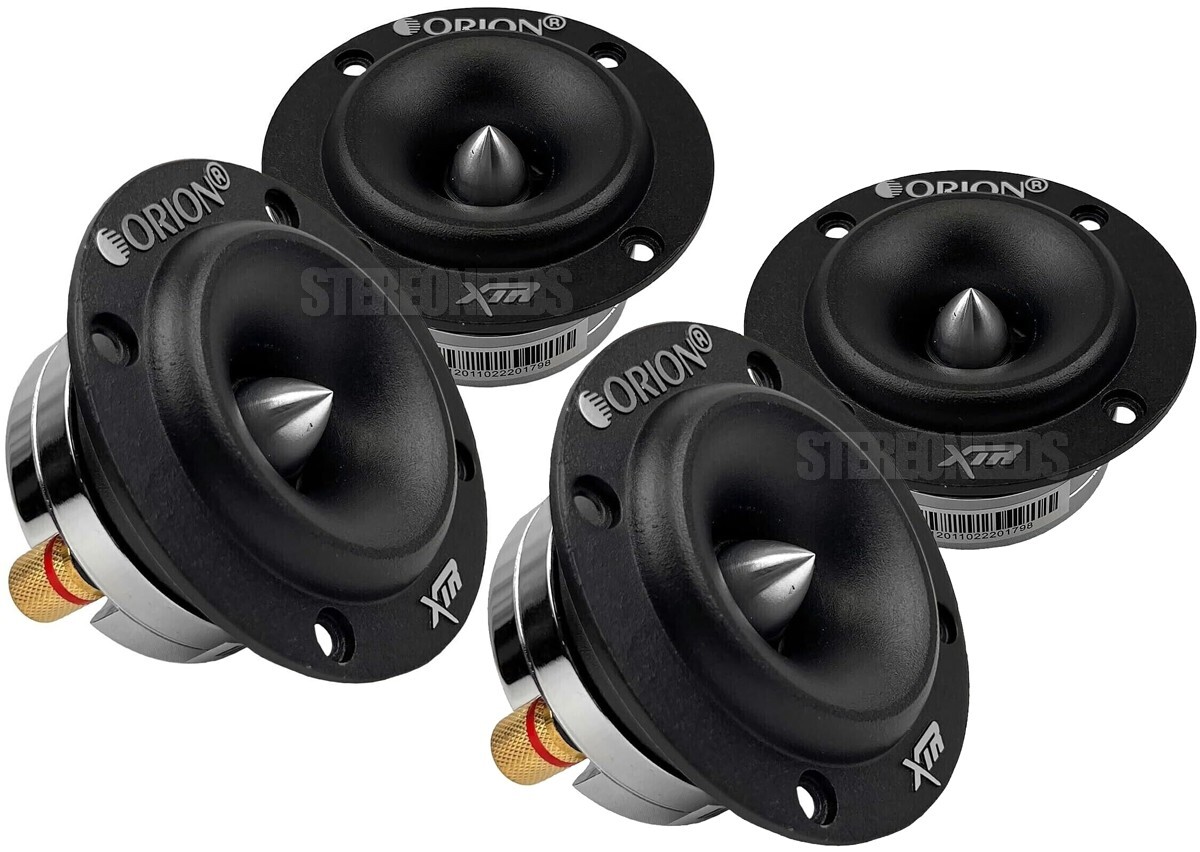 4x Orion XTR XTW350NE 3.2” Car Super Bullet Neodymium 4 Ohm Tweeters Speakers