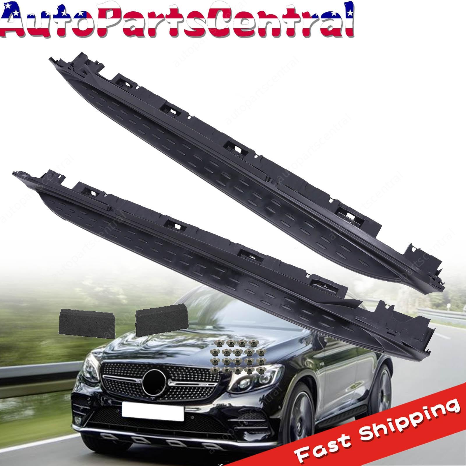 New For 2016-2021 Mercedes GLC X253 Running Boards Side Step Nerf Bar Pair Black New For 2016-2021 Mercedes GLC X253 Running Boards Side Step Nerf Bar Pair Black