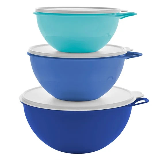 Tupperware Thatsa Bowls 6 piece set - Blue - New - Tupperware Thatsa Bowls 6 piece set - Blue - New -