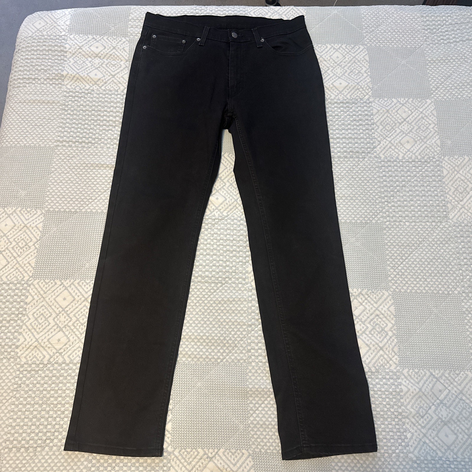 Levi\'s 541 Athletic Taper Men\'s Jeans 34x34 Black Denim Stretch Excellent
