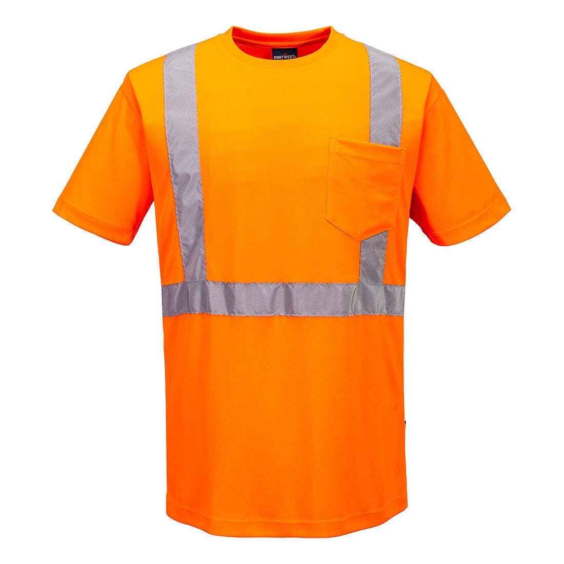 Portwest Short Sleeve Breathable Hi-Vis Lightweight T-Shirt L041