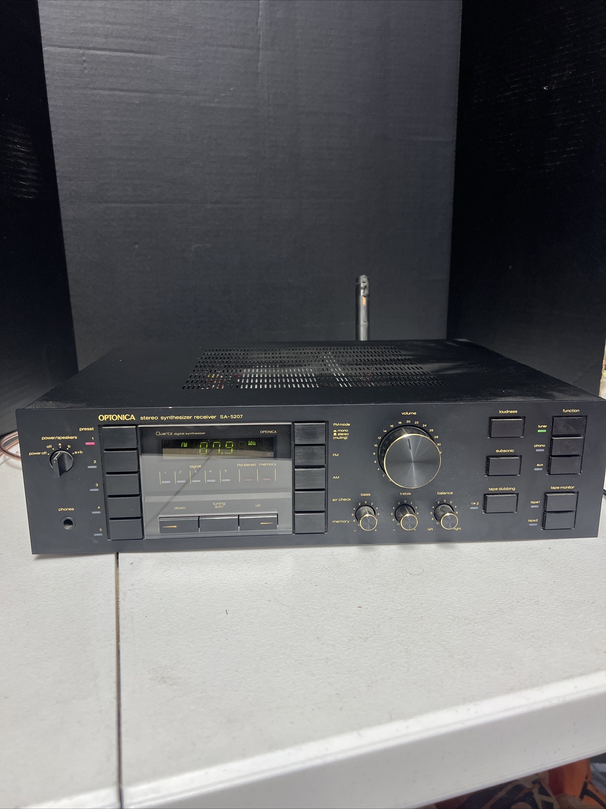Optonica SA-5207 Stereo Synthesizer Receiver-for Parts Or Repair Optonica SA-5207 Stereo Synthesizer Receiver-for Parts Or Repair