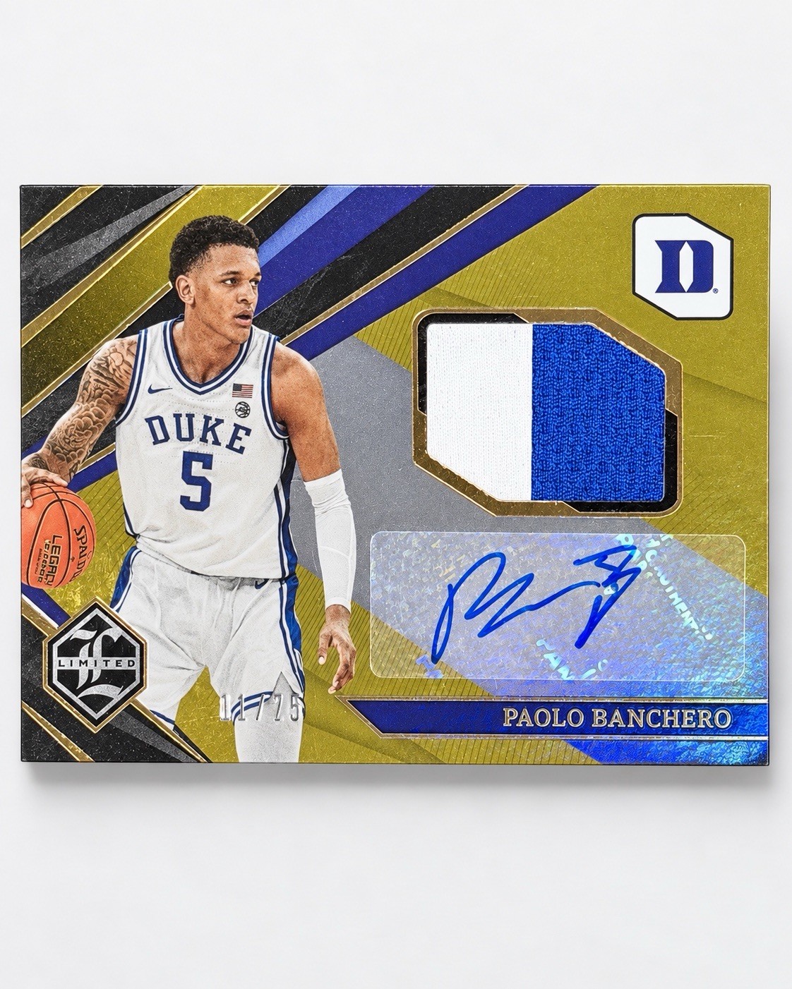 2022-23 Paolo Banchero Limited RPA Patch Auto RC /75 LM-PAO Duke 17/75