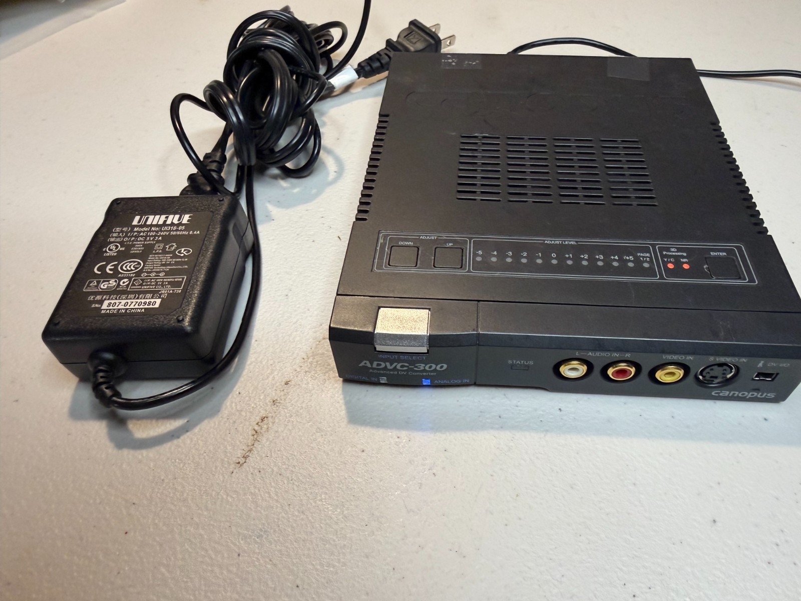 Grass Valley Canopus ADVC-300 Analog to Digital Video Converter w/ Power Cable