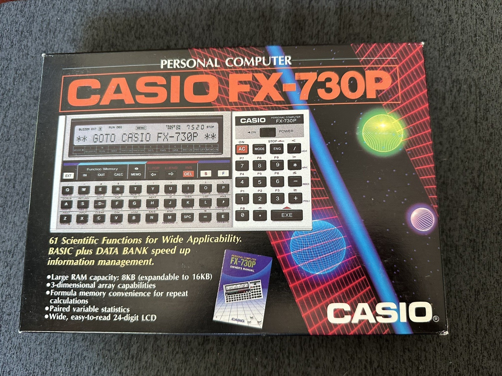CASIO FX‑730P Vintage Programmable Pocket Computer NEW IN BOX OLD STOCK 
