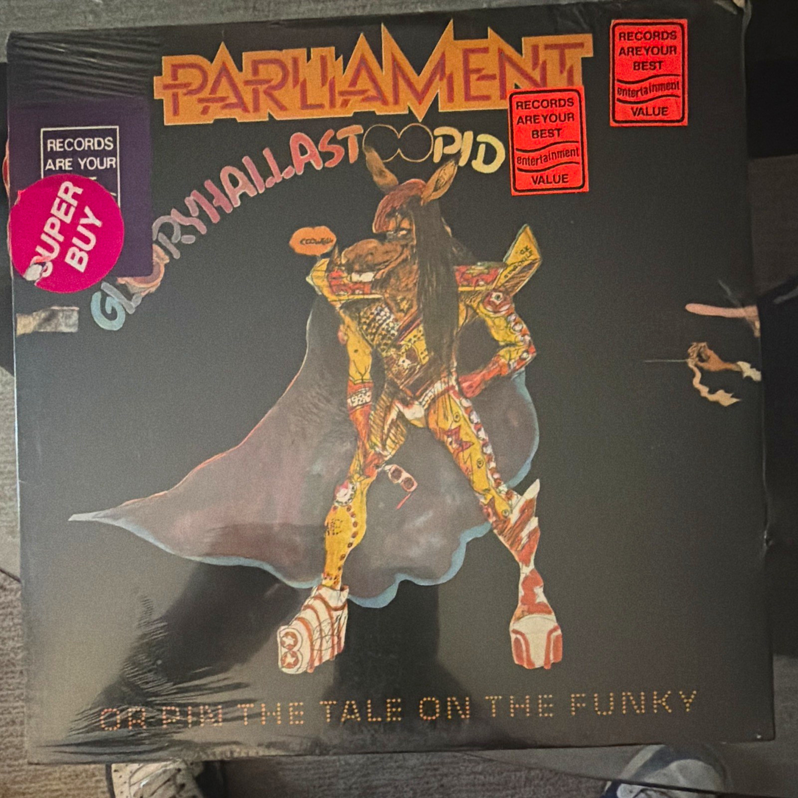 Factory sealed Parliament Gloryhallastoopid (Or Pin the Tale on the Funky) Factory sealed Parliament Gloryhallastoopid (Or Pin the Tale on the Funky)