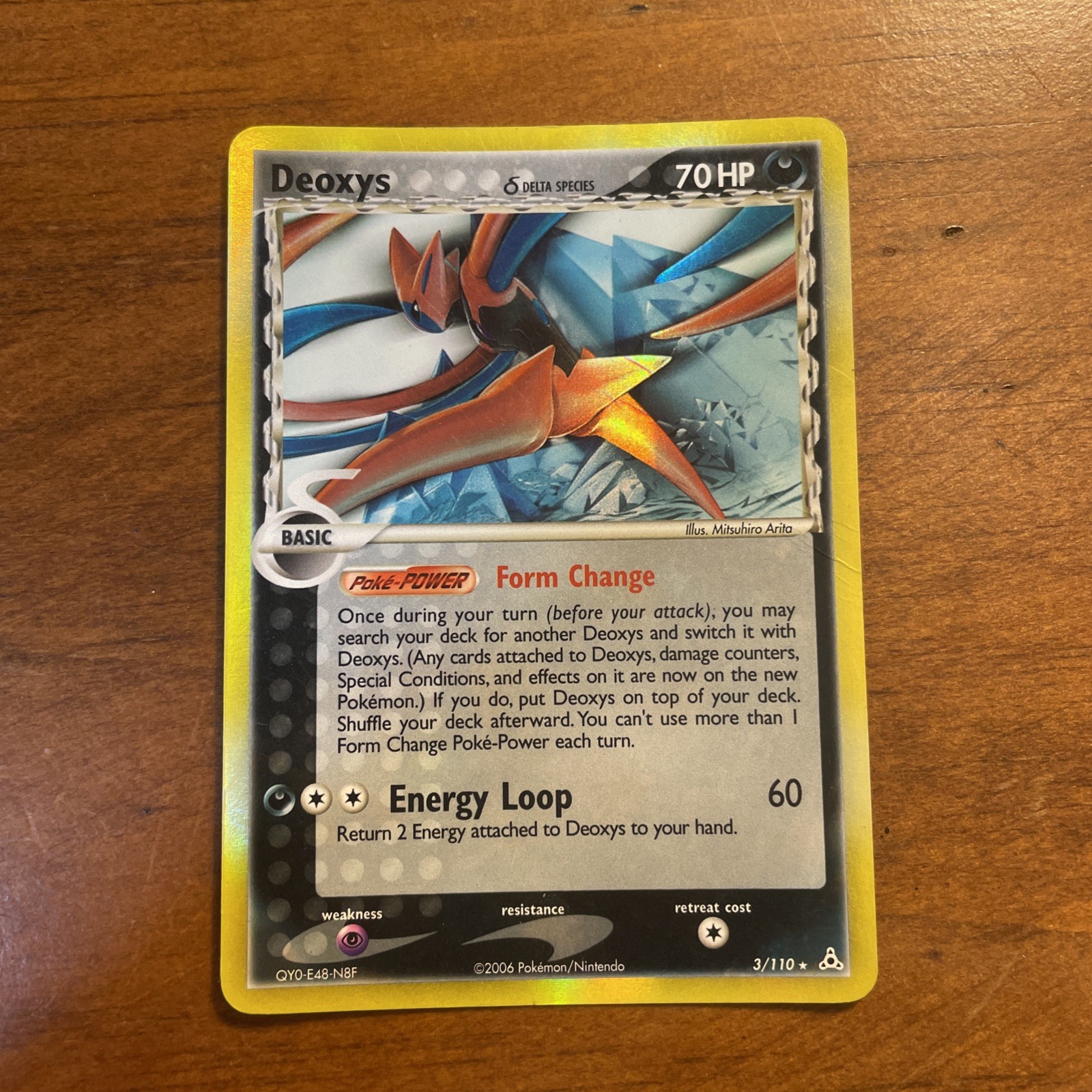 Pokémon TCG Deoxys Delta Species Holon Phantoms 3/110 Holo Rare MP