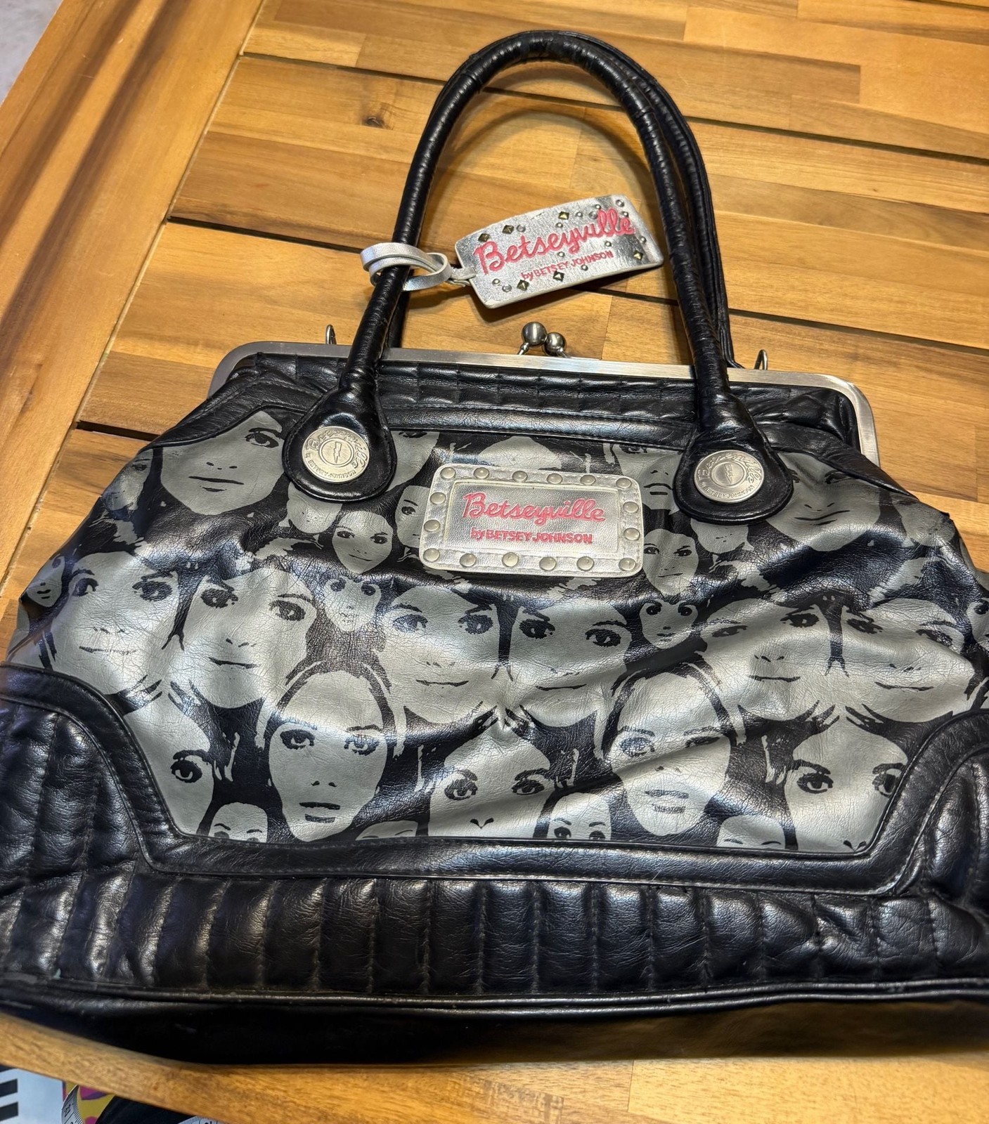 Betseyville by Betsey Johnson Face Print Handbag Betseyville by Betsey Johnson Face Print Handbag