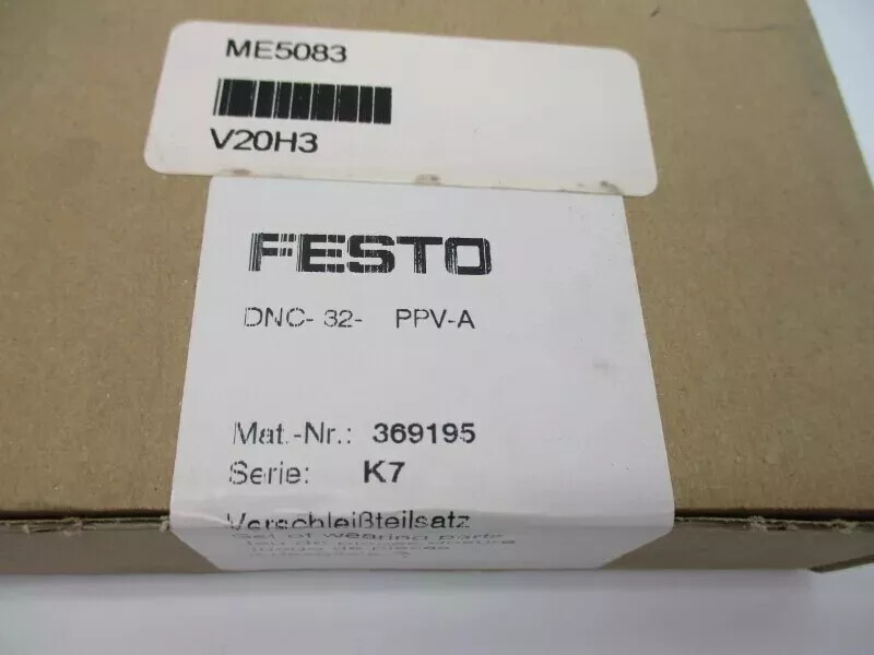 1pc Festo New DNC-32-PPV-A 369195 Cylinder Repair Kit 1pc Festo New DNC-32-PPV-A 369195 Cylinder Repair Kit