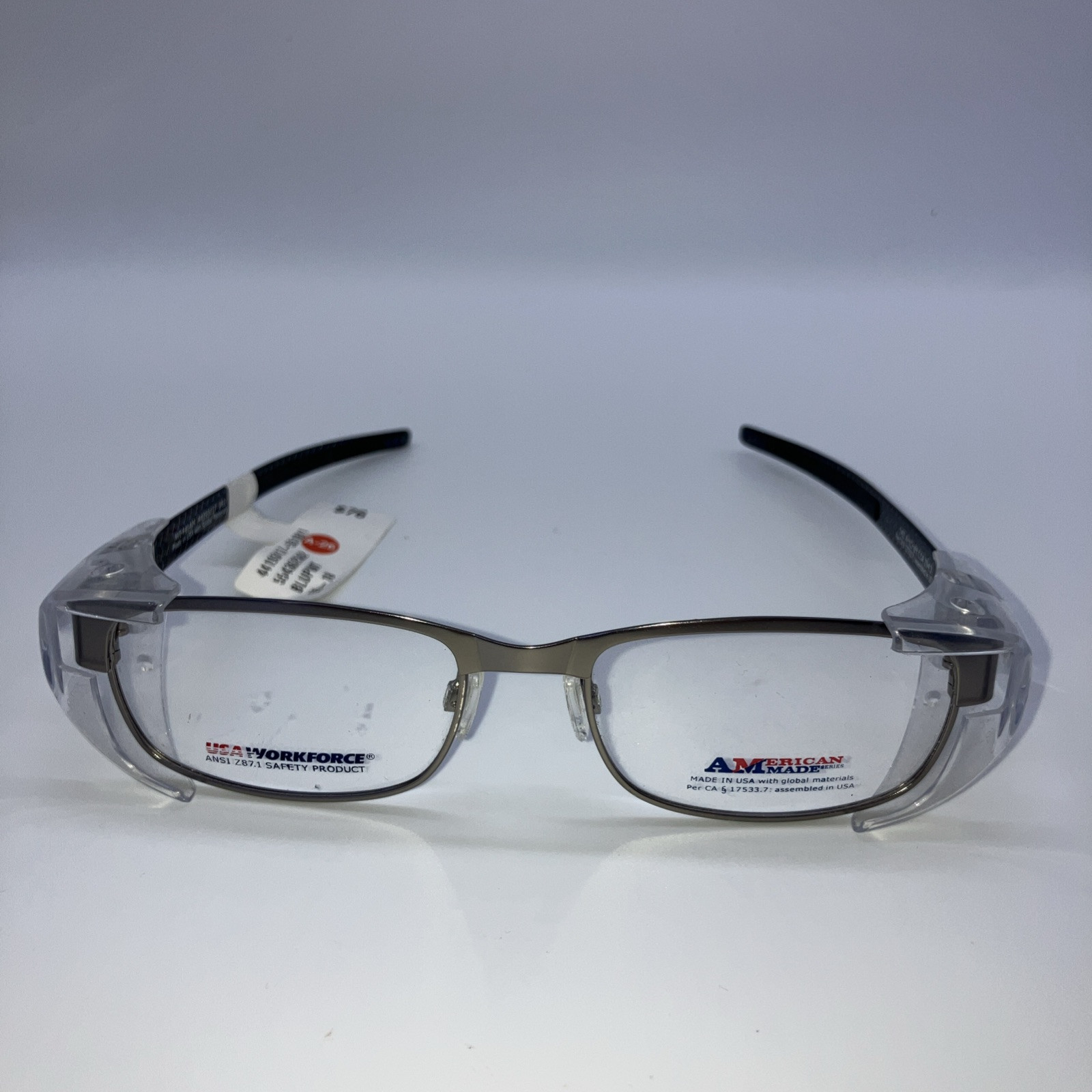 Artcraft Eyeglasses Carbon Fiber Gunmetal Frame USA 55-18-142 w/ Side Protector Artcraft Eyeglasses Carbon Fiber Gunmetal Frame USA 55-18-142 w/ Side Protector