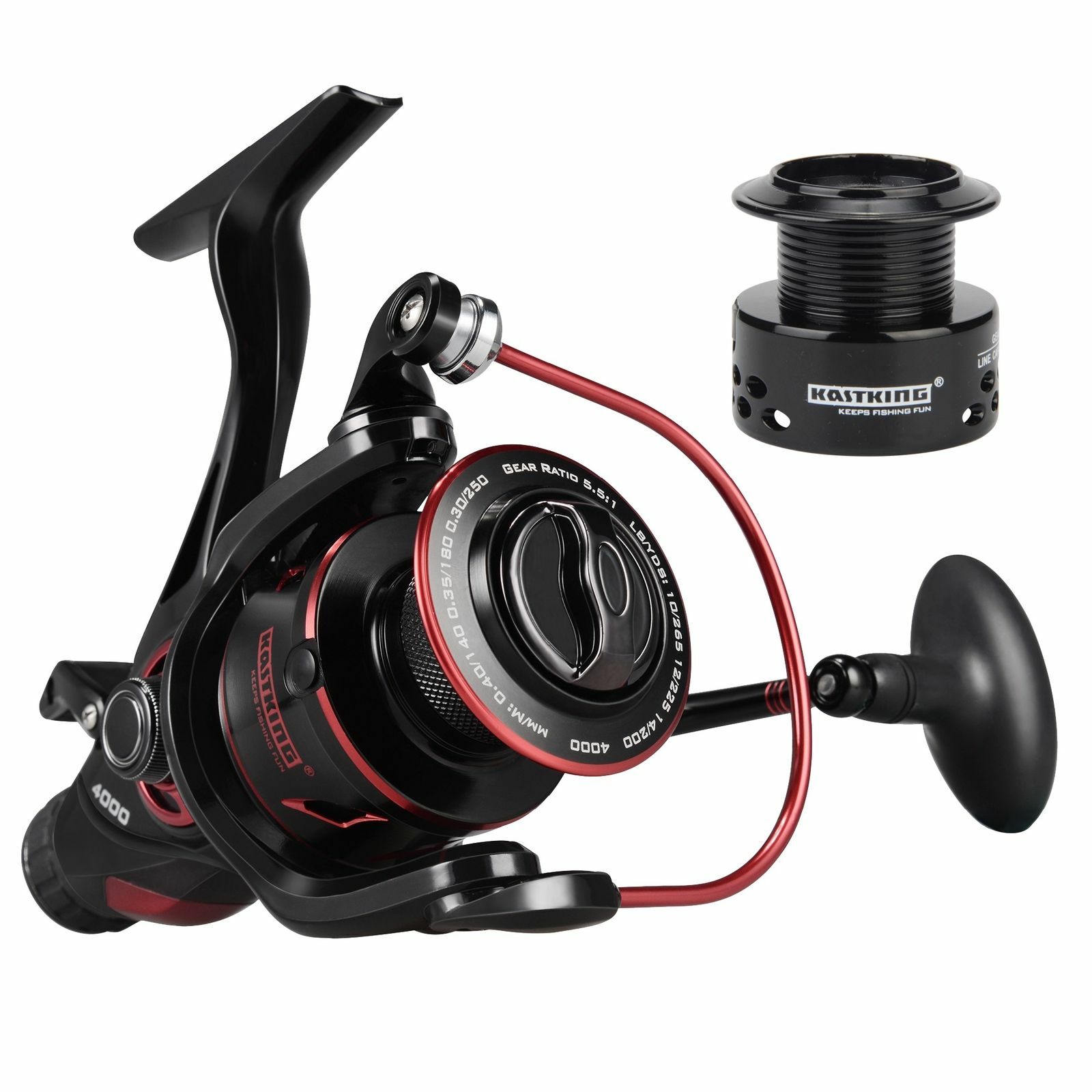KASTKING SHARKY BAITFEEDER III LIVE LINER REEL SPINNING FISHING REELS-2SPOOLS US