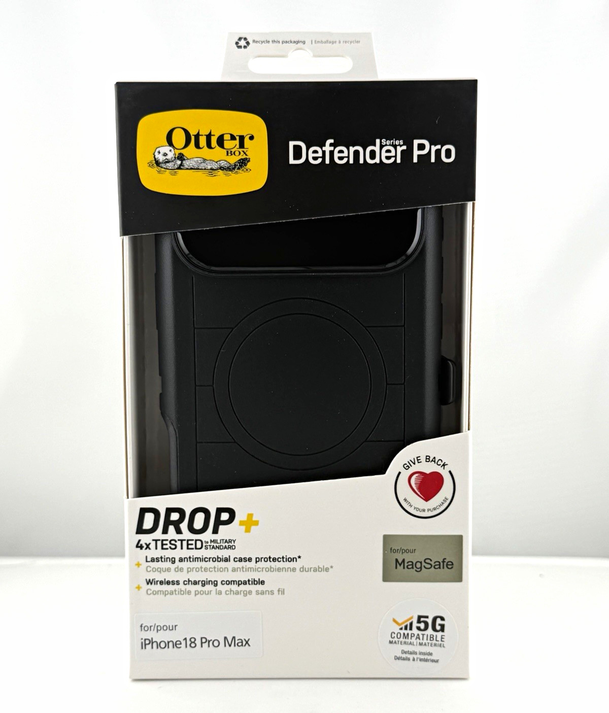 OtterBox Defender Pro Black Holster Case w/ Belt Clip for iPhone 18 Pro Max OtterBox Defender Pro Black Holster Case w/ Belt Clip for iPhone 18 Pro Max