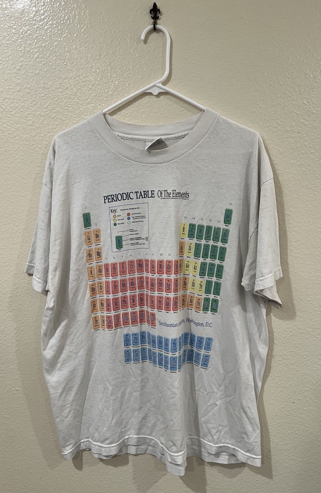 Vintage Periodic Table Of Elements Smithsonian Institute Nerdcore Tshirt
