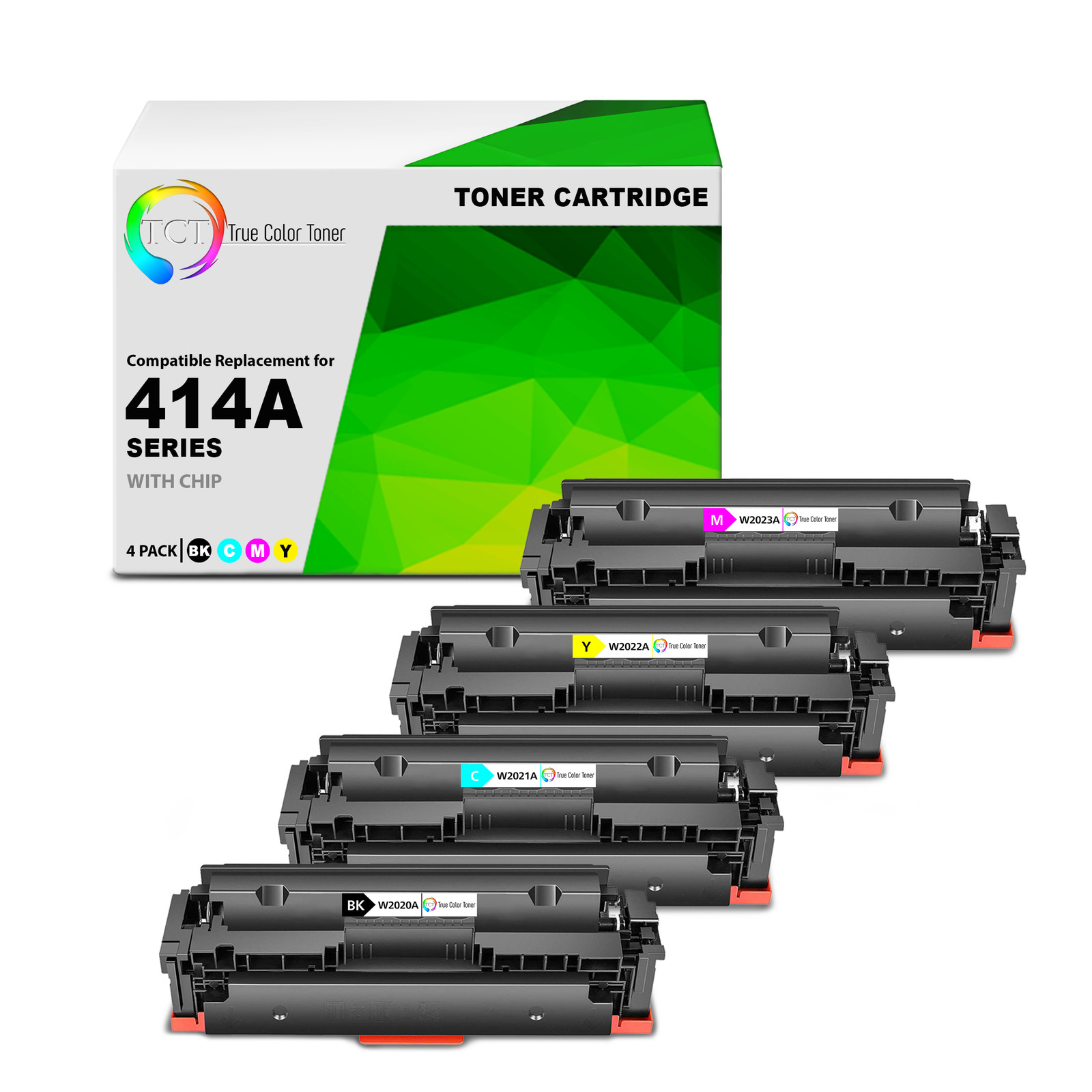 4PK TCT Premium For HP 414A BCMY LaserJet Pro M454 MFP M479 Compatible Toner