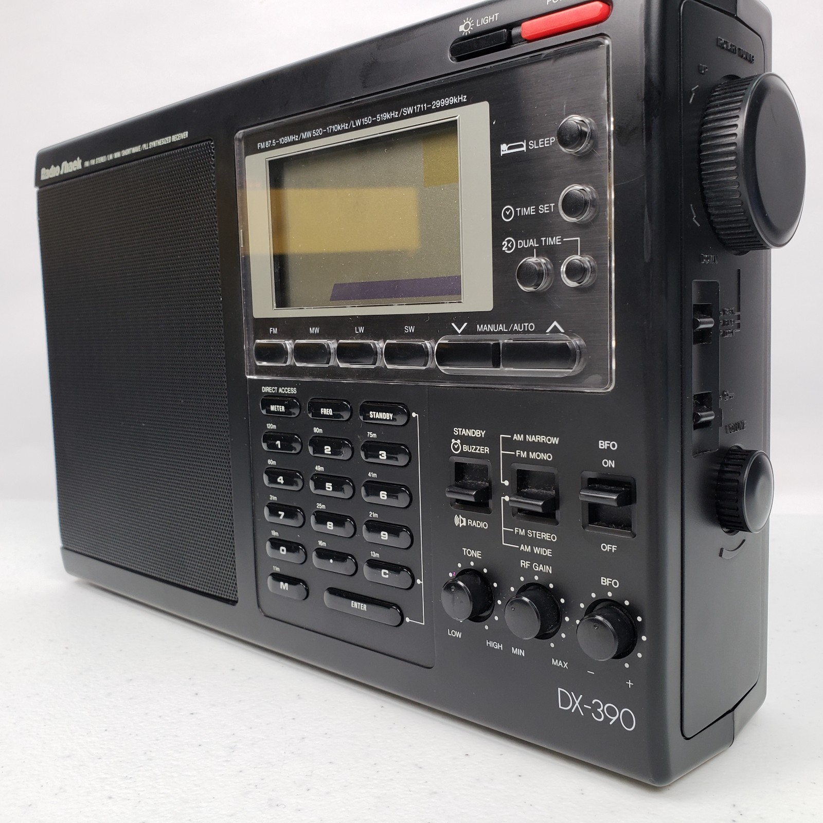 Radio Shack DX-390 AM/FM LW SW World Band Portable Radio DXing SHTF Prepper Gear